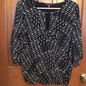 Vince Camuto faux wrap top. Size S.